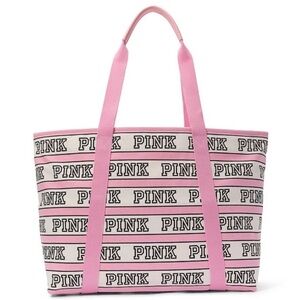 NWT Pink Top Zip Tote Bag